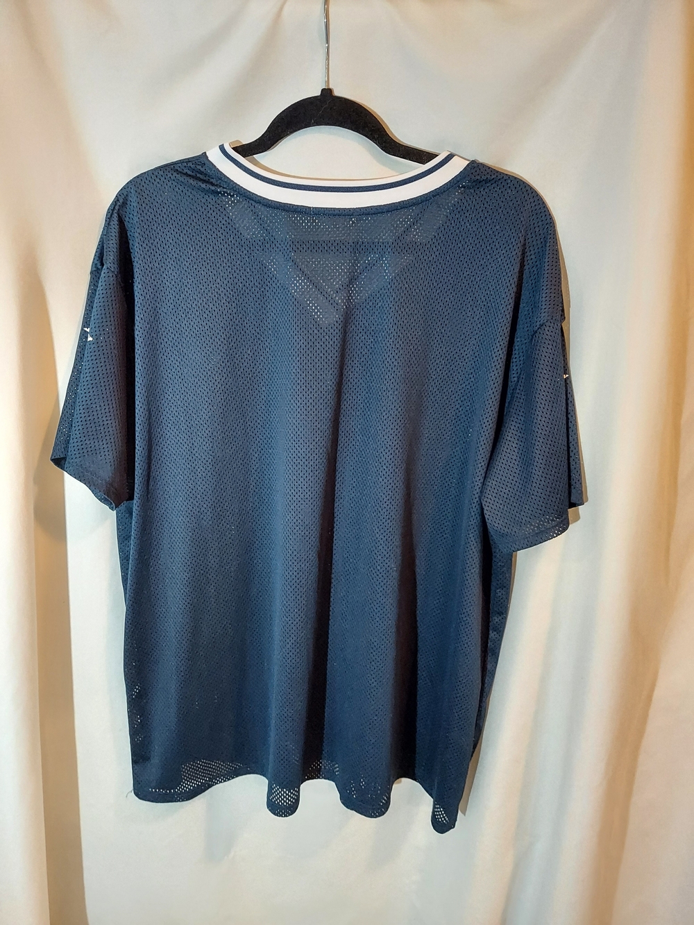 Frankee & Skylarr Navy Blue Mesh Football Jersey 98 Y2K Vibe 2X - Picture 2 of 9